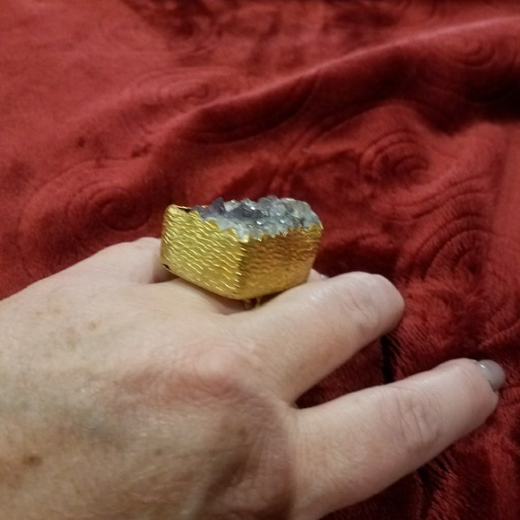 Farmer's Market ~ Amethyst Drusy Ring - Picture 7 of 7